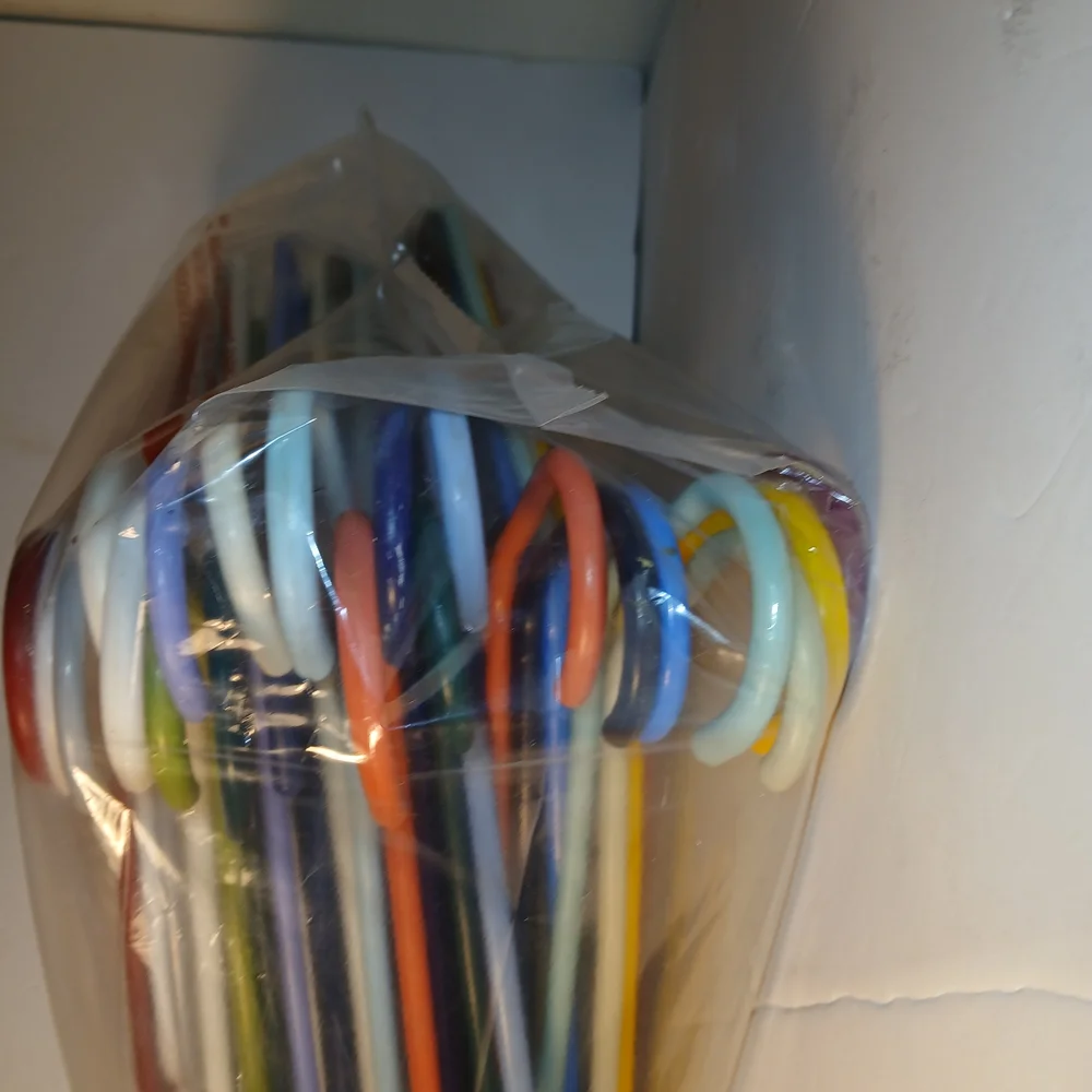 Thick Plastic Adult Hangers Assorted Colors Lot of 24